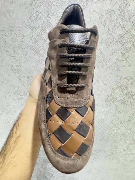 Плетенные кроссовки из кожы оленья