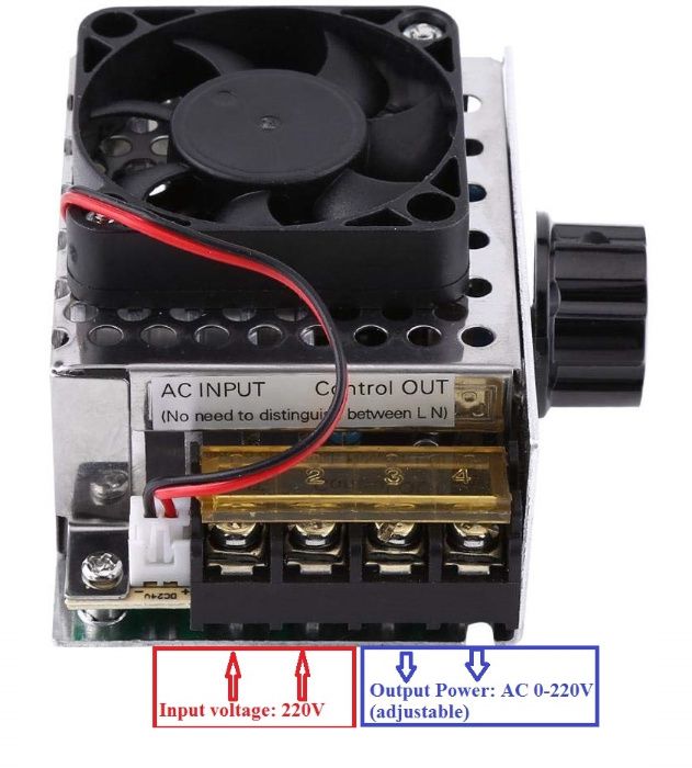 Variator tensiune curent alternativ cu variator (protect supraincalzir