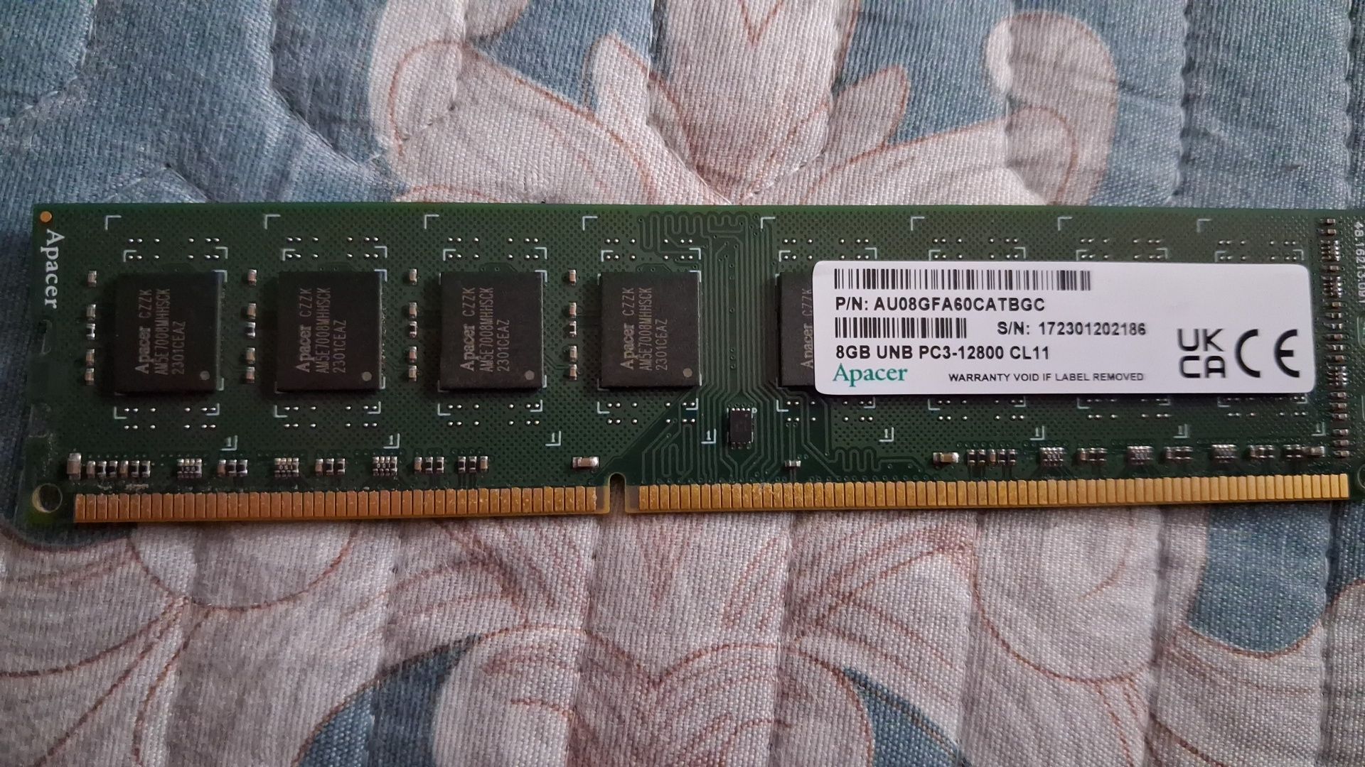 Озу 8GB UNB PC3-12800 CL11