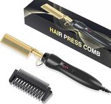 Електрически гребен за брада и коса Hot Comb Gold