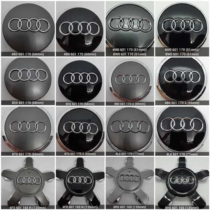 Audi - set 4 capace pentru jante aliaj