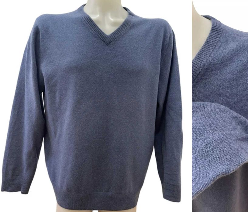 FIORETTA размер L / XL мъжки кашмирен пуловер 100% КАШМИР