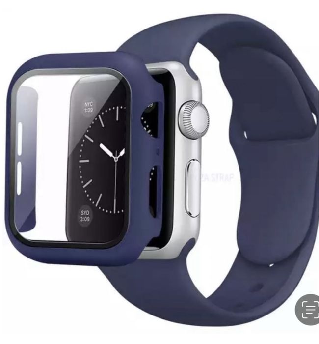 Pachet Carcasa Husa +Curea Direct Silicon Compatibila Ceas Apple Watch
