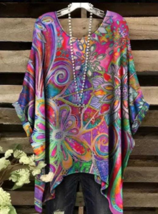 Дамски блузон туника размер 5ХЛ ново.