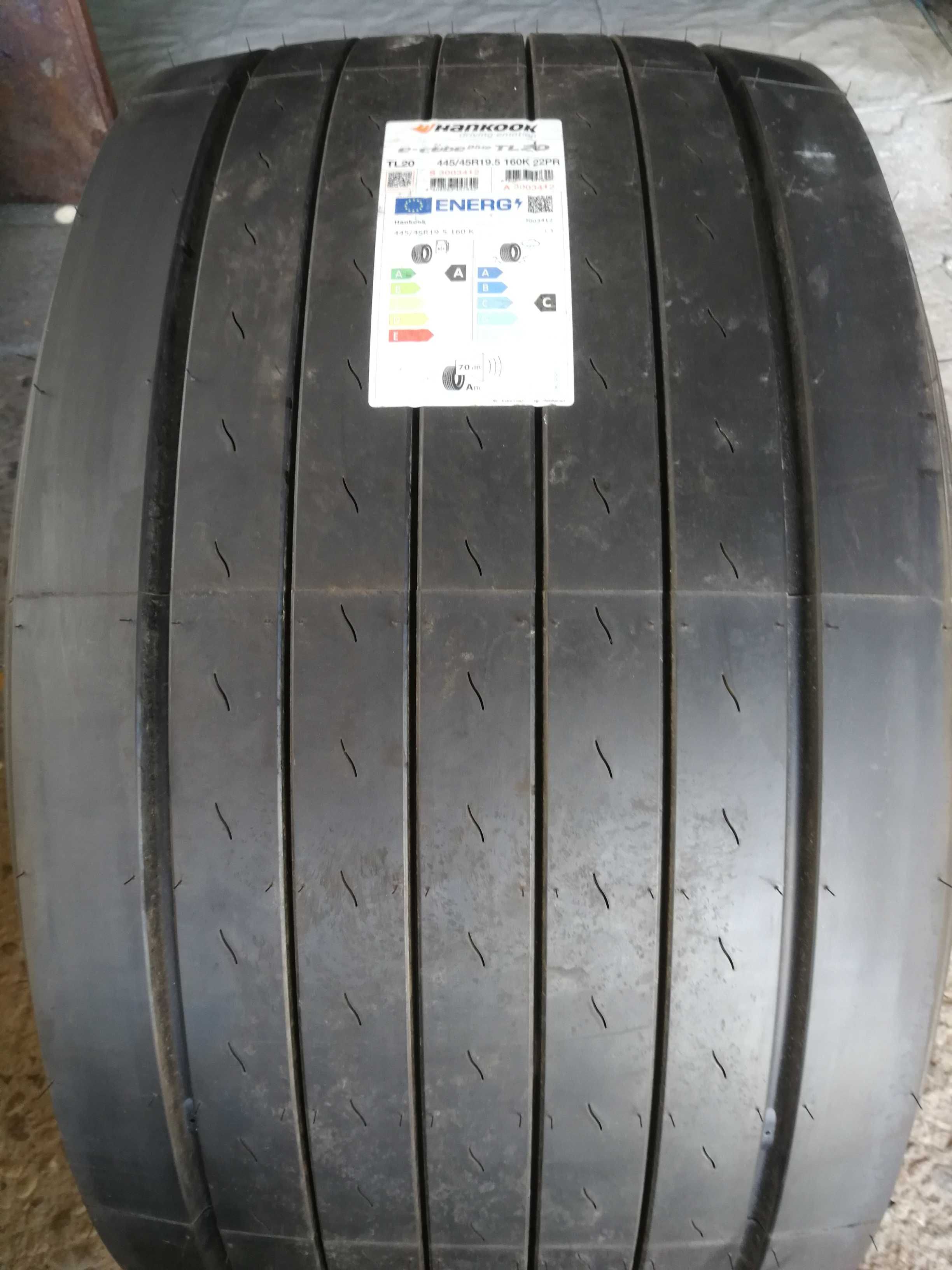 Нови гуми R19.5 445/45 Hankook e-cube Blue TL20 160K 22PR KOREA