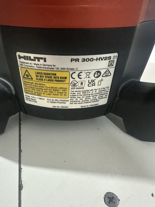 Laser Hilti PR 300 nou impecabil