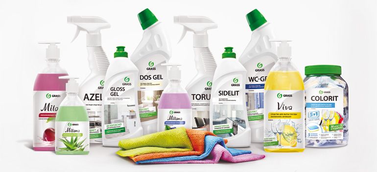 Tozalash vositalari keng asartimentda