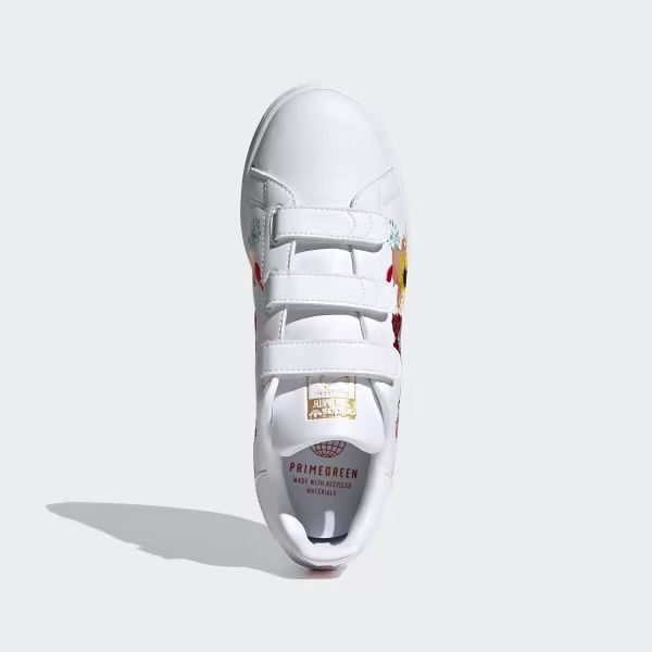 Adidas Stan Smith 41 1/3 с бродирани цветя и лепенки