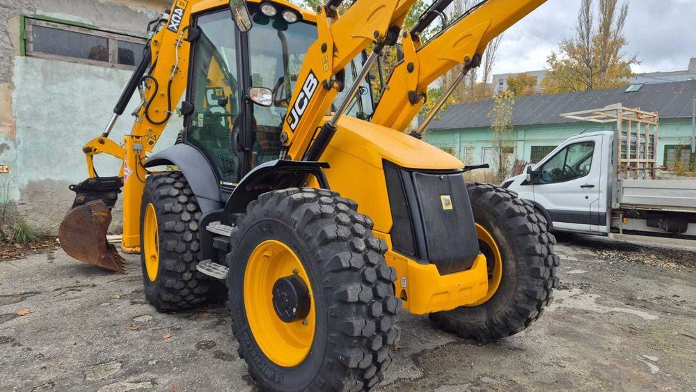 Buldoexcavator JCB 4CX, 2018, 1545H, multiple accesorii
