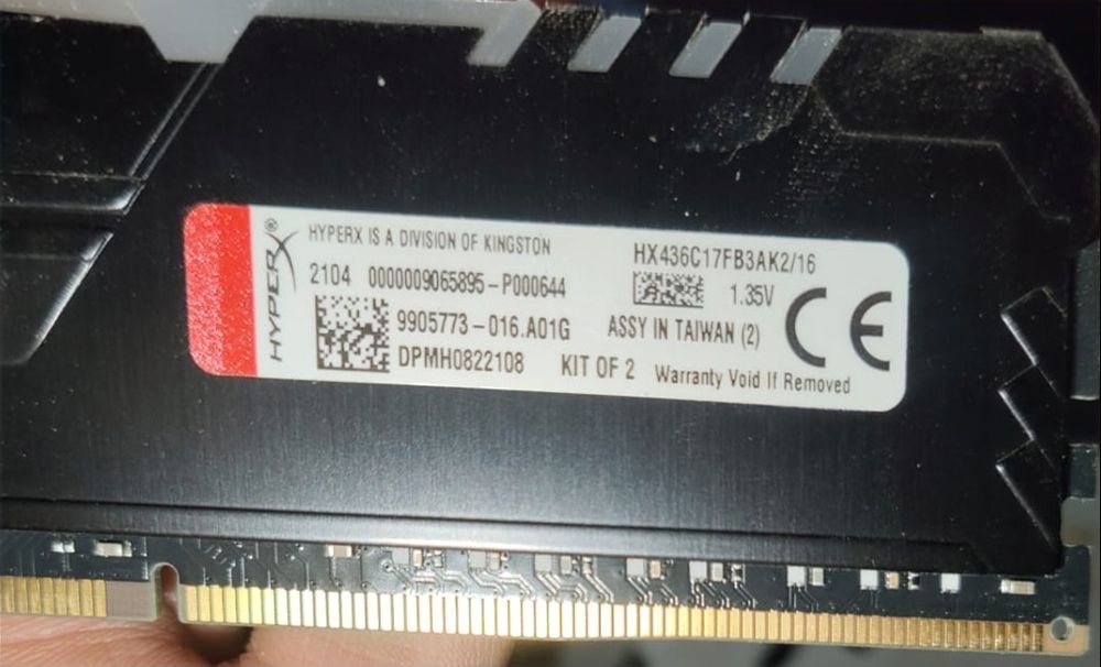 Оперативная память ОЗУ , DDR 4, 3600 MHZ,  8 GB,×4 шт