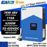 INVERTOR NOU, EASUN solar hibrid 48V 7Kw WIFi Regulator MPPT 110A si W