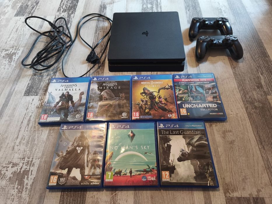 Playstation 4/PS4  slim 1tb с два джойстика