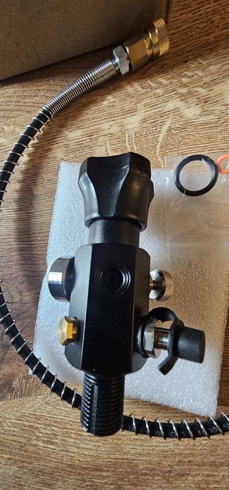 Kit umplere butelie PCP - dublu manometru plus furtun