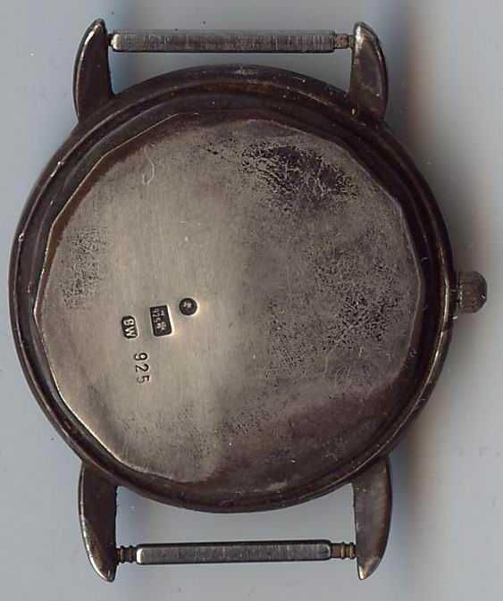 Carcasă veche din argint 925 pentru ceas de mână