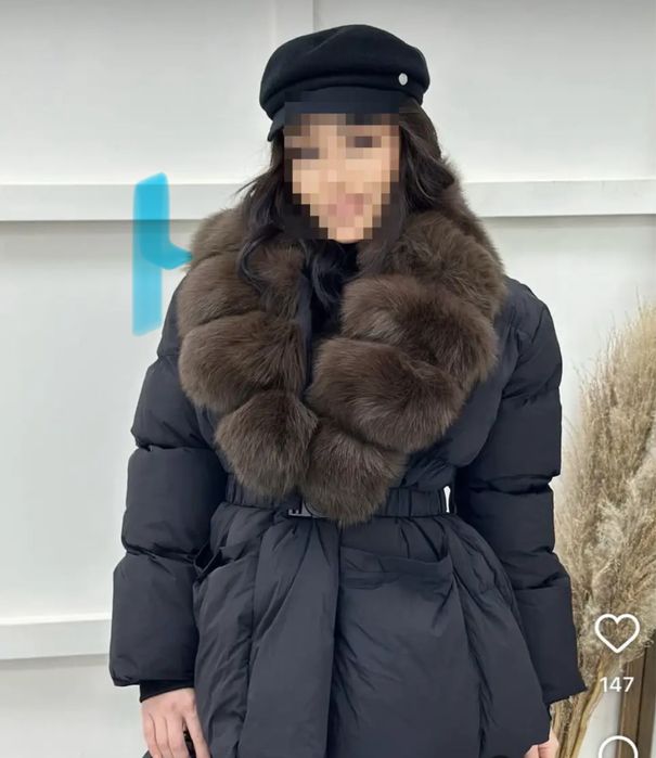 Стильная зимняя куртка с гусиным пухом