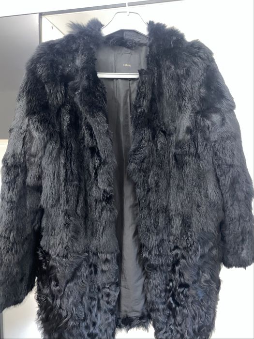 Haină Blană (Iepure & Mix) Neagră, Sfera, Mărimea M - Design Exclusiv