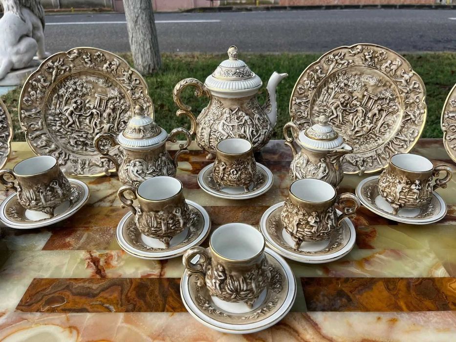 Servici CAPODIMONTE ptr  ceai/cafea -