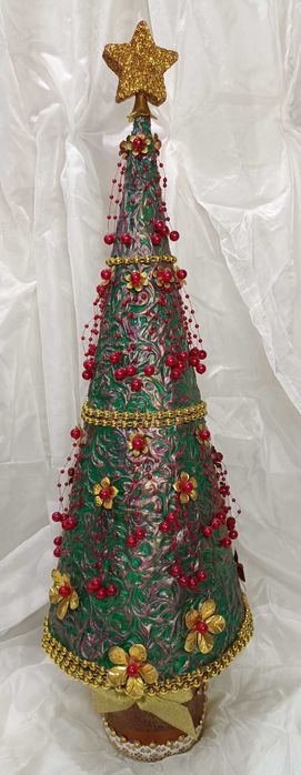 Интерьерная новогодняя елка hamdmade