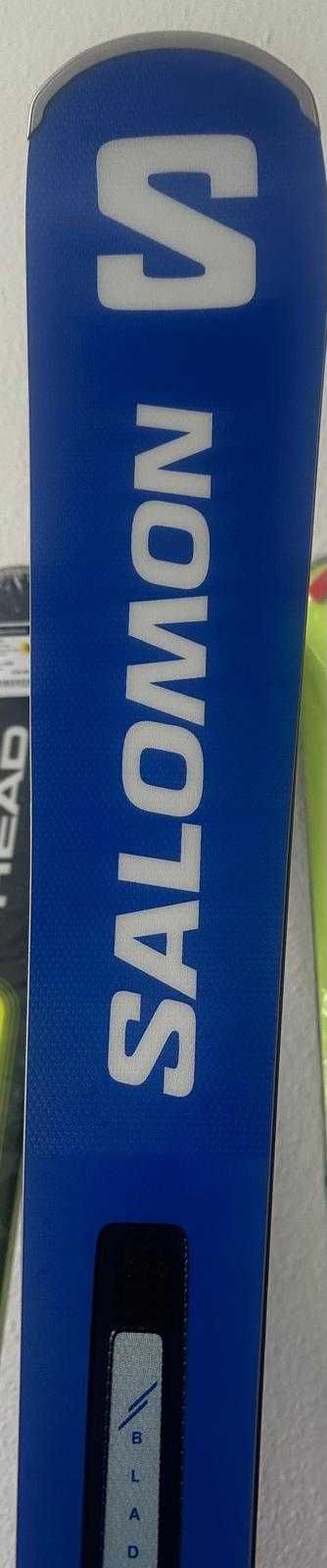Нови Ски с Автомати Salomon Ski Set E S/Race Sl 10 155 см
