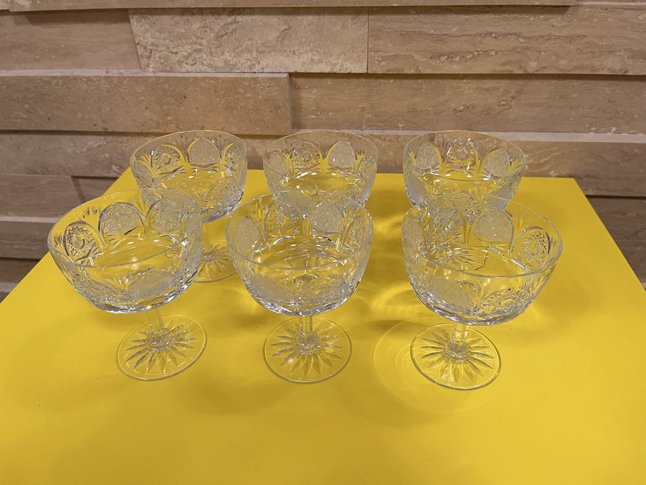 Pahare cristal superior Bohemia seturi 6 persoane, 29 piese