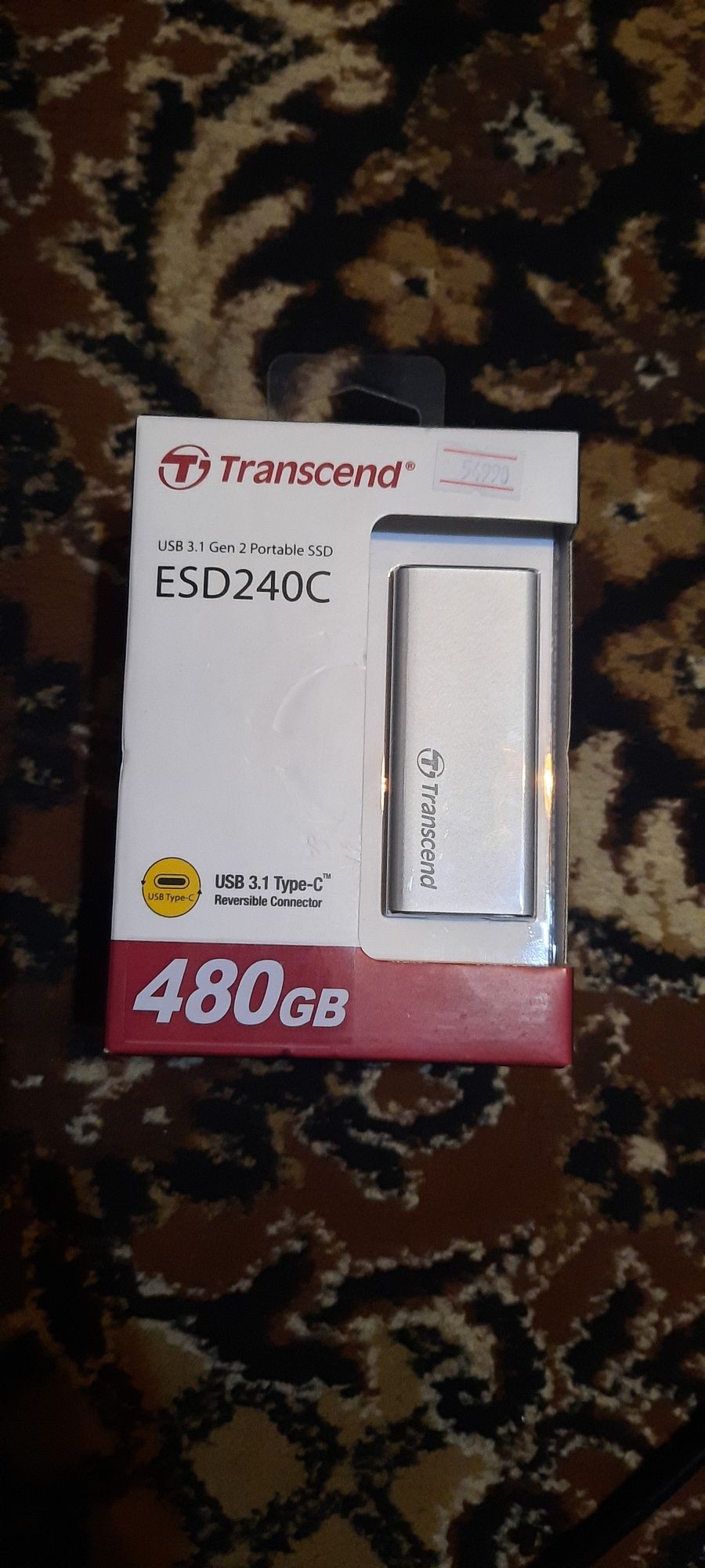 Продам новый  трансенд  ESD 240 C usb 3.1 Tape -C