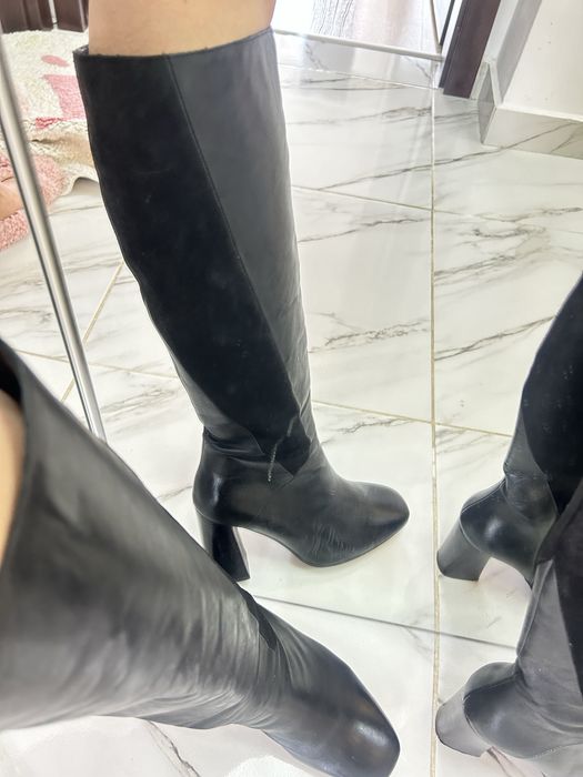 Cizme lungi, piele, 39