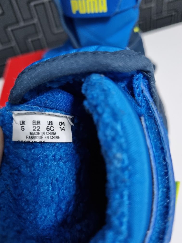 Ghete copii Puma Nieve 14cm marimea 22 (impermeabile si imblanite )
