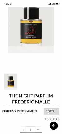 Parfum Federic Malle model THE night
