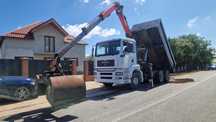 Man tga 26.320 bascula cu macara graifer