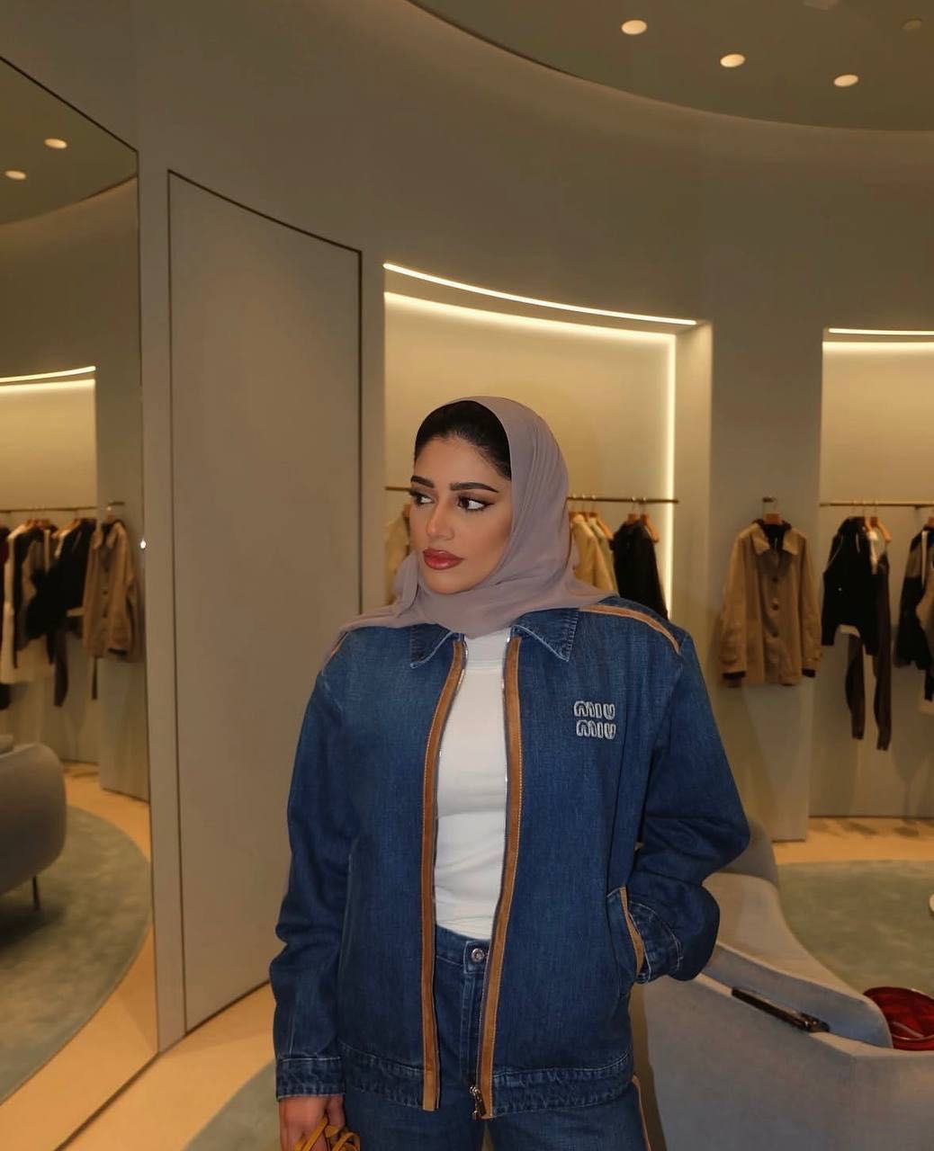 Дамско дънково яке MIU MIU