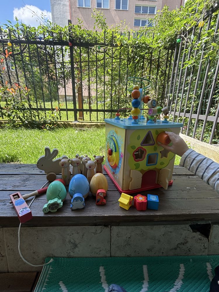 Комплект от дървени играчки
