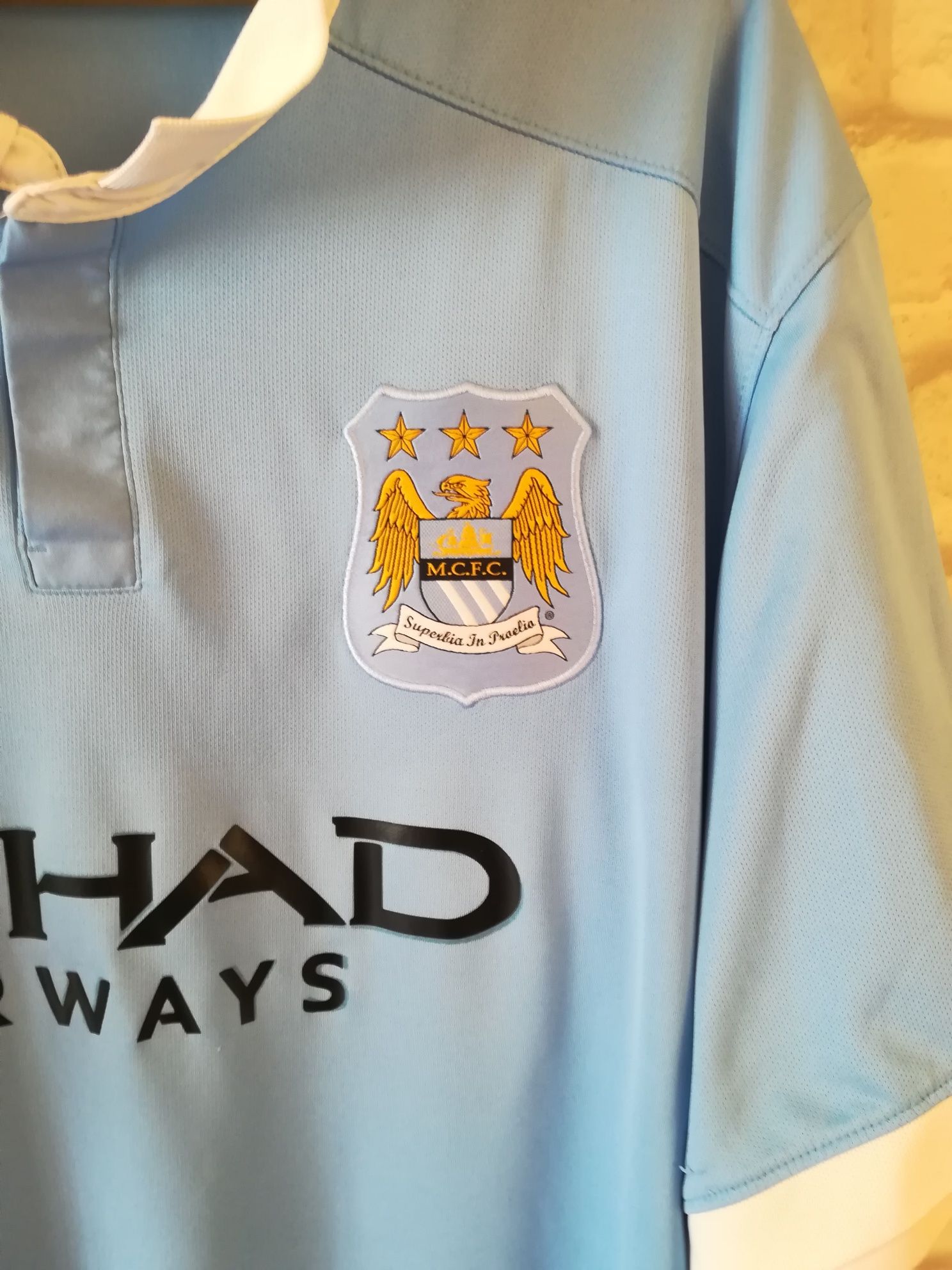 Tricou fotbal vintage Manchester City 3XL 2015-2016