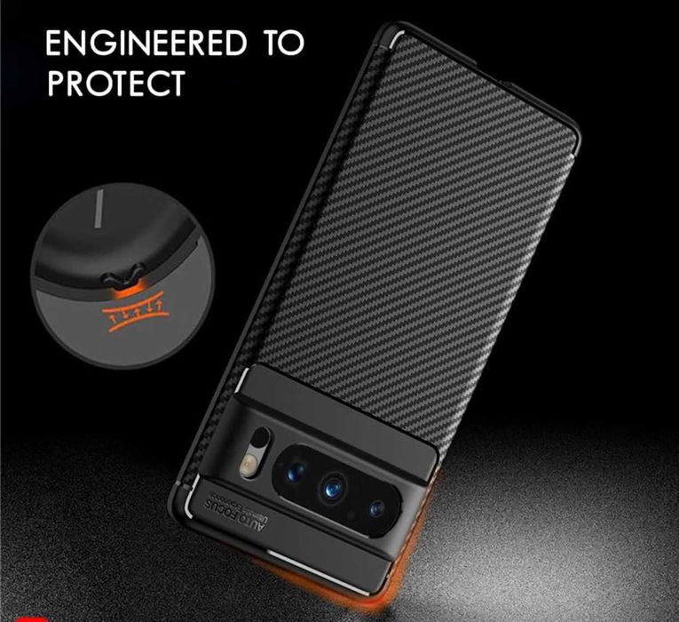 Husa Premium antisoc model Carbon pt Google Pixel 8 / Pixel 8 Pro