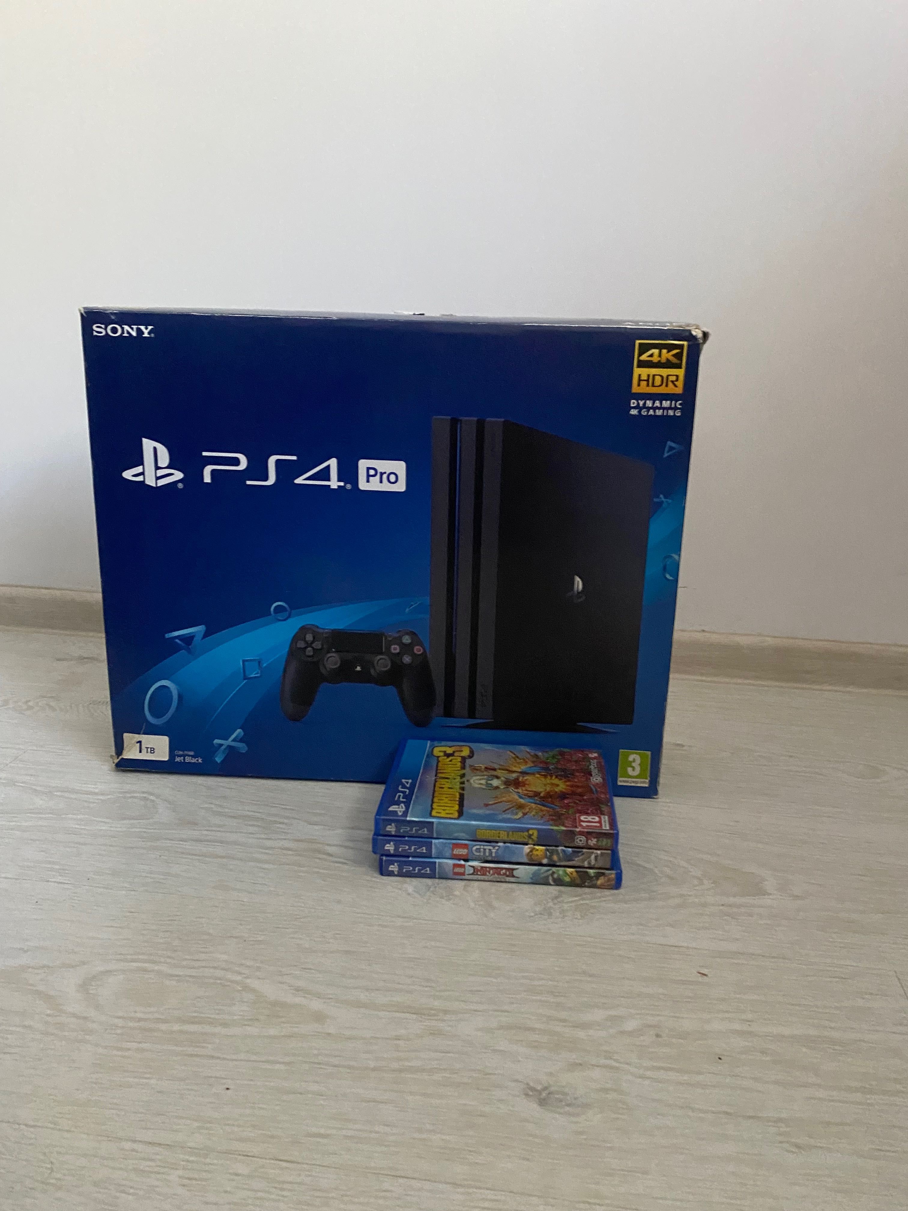 PS 4 PRO+3 Jocuri