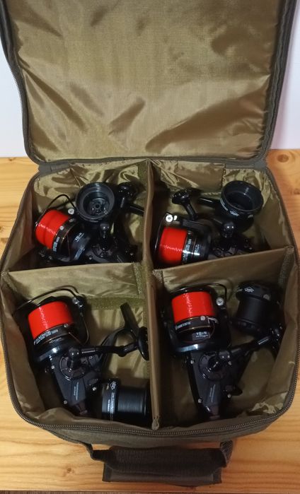 Set 4 Mulinete AVIATOR DP70 10+1 Rulmenti cu BaitRunner Echipate cu Fi