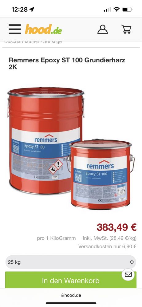 Rasina epoxidica Remmers 25kg