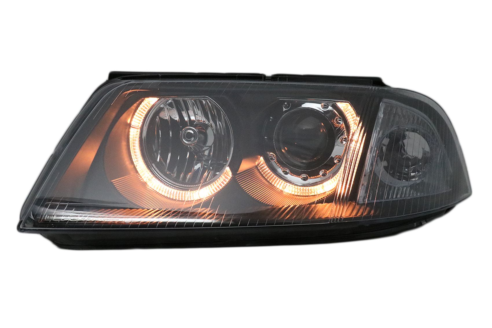 Faruri VW Passat 3BG B5 (09.2000-03.2005) Angel Eyes Negru