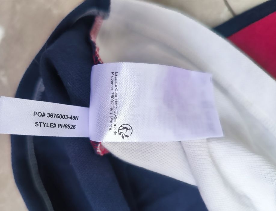 Lacoste XL размер мъжка тениска
