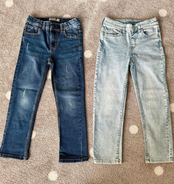 Blugi, marimea 122, reglabili in talie (H&M, Smyk)