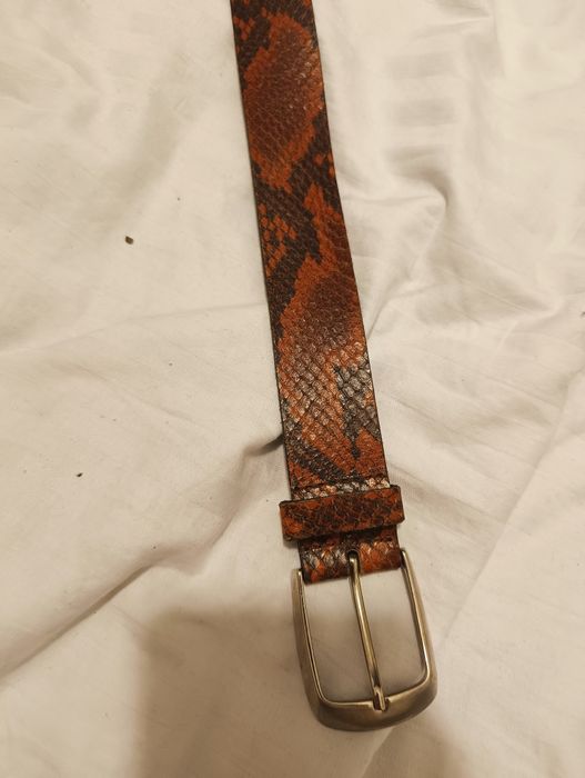 Curea de piele naturala șarpe 90 cm