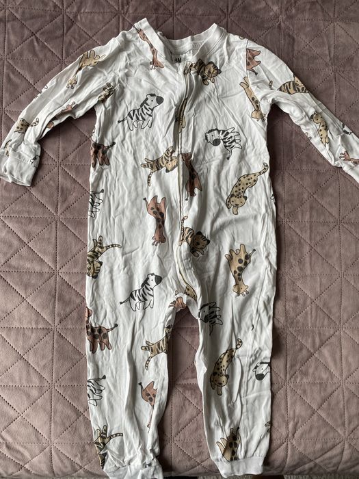4 бодита-пижами с цип H&M 86см,92см,98см