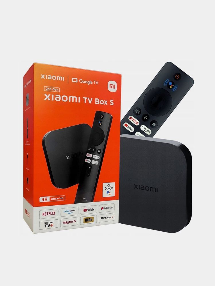 Xiaomi Mi Box S 4K 2-avlod Televizor pristavkasi / ТВ-приставка Xiaomi