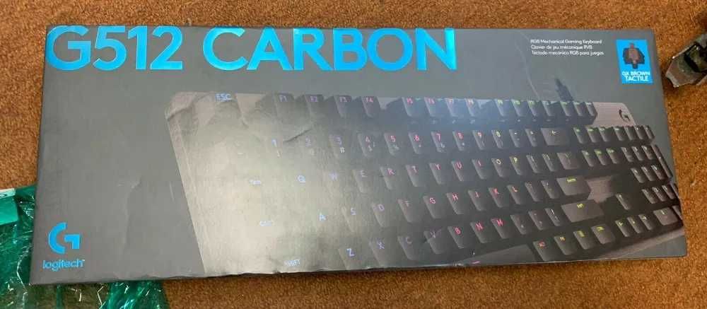 Tastatura Mecanica Gaming Logitech G512 Carbon GX Red Switch RGB Noua