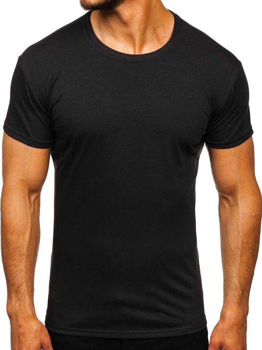 TRICOU Black bumbac