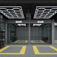 Lumini Led Hexagonale Moderne, pentru Garaj, Atelier Auto si Detailing