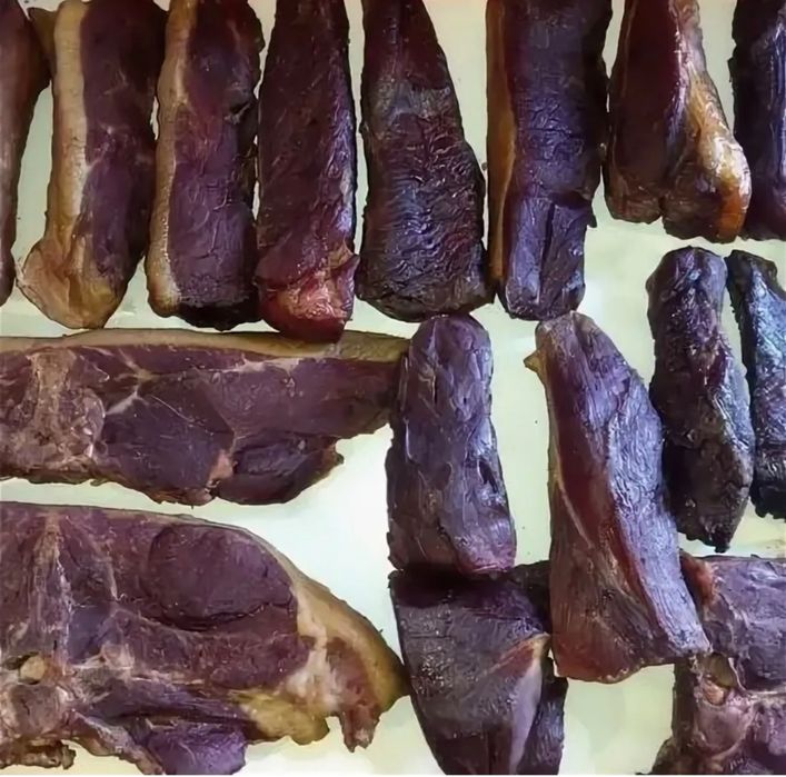 Мясо конина капченная