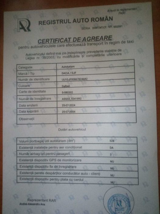 vand logan 2021 prestige cu gaz din fabrica