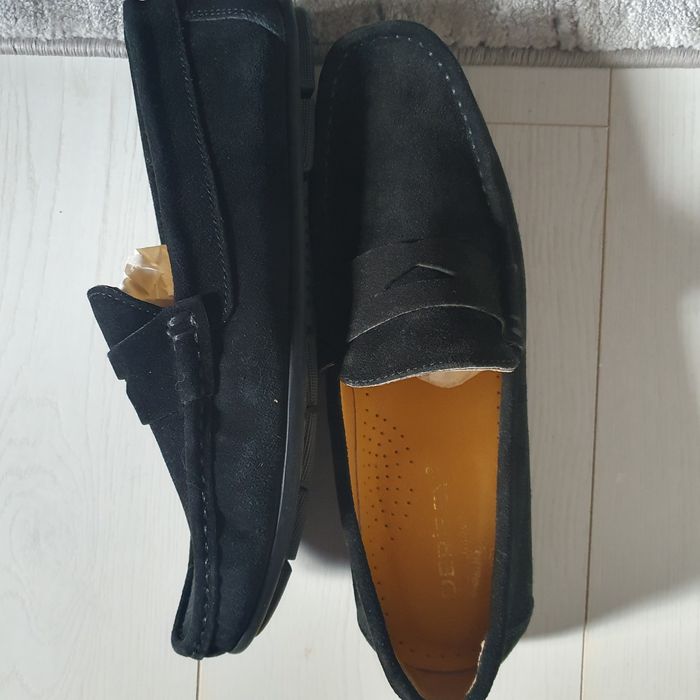 Mocasini piele intoarsa