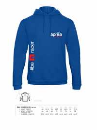 Hanorac Aprilia Racing fan moto albastru cu buzunar/gluga idee cadou