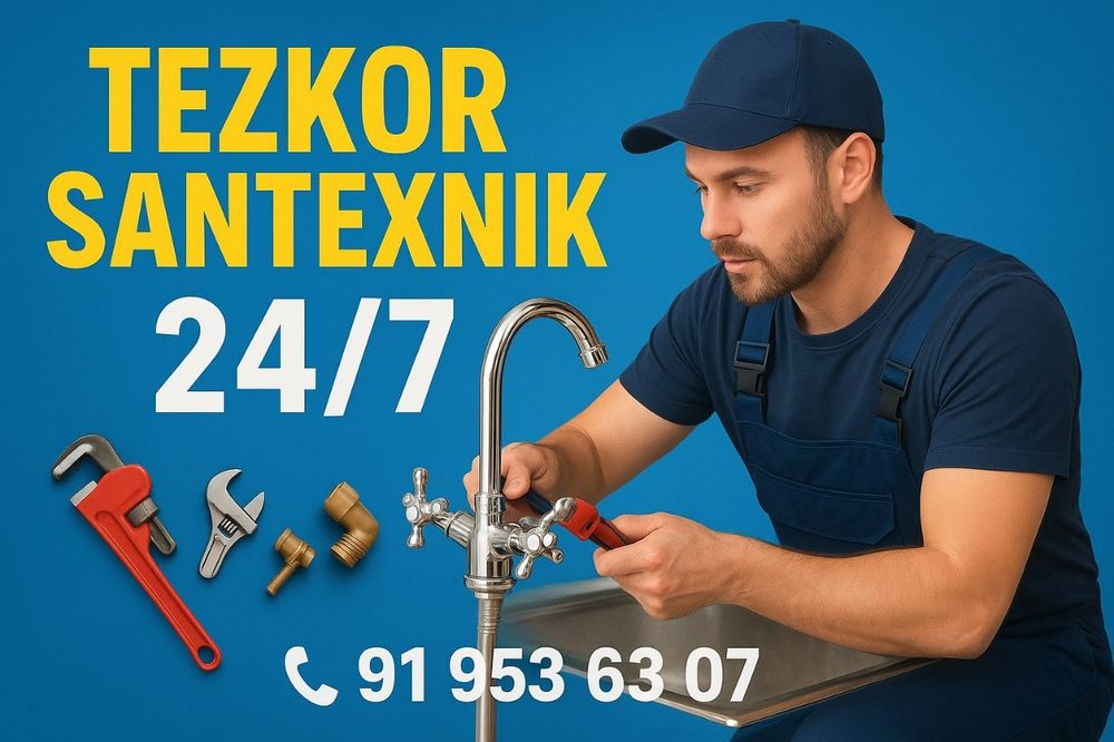 Santexnik xizmatlari 24/7 Toshkent shahar boylab
